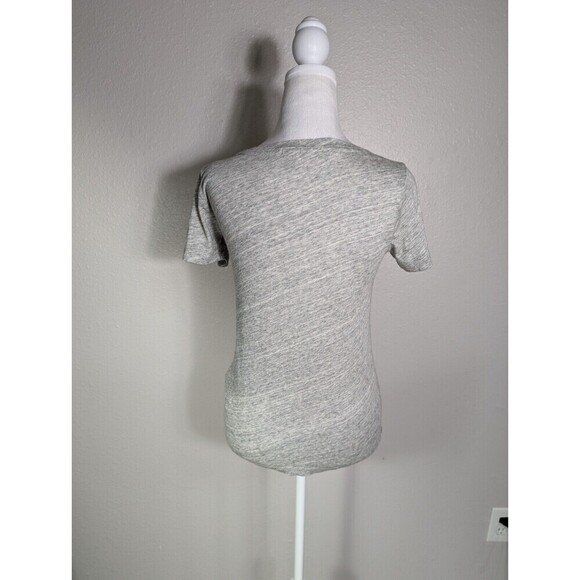 NWOT J Crew Gray T Shirt Orange Beaded Lips XXS - Picture 2 of 8